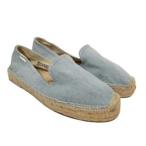 Soludos Women's Light Blue Canvas Espadrille Slip-Ons